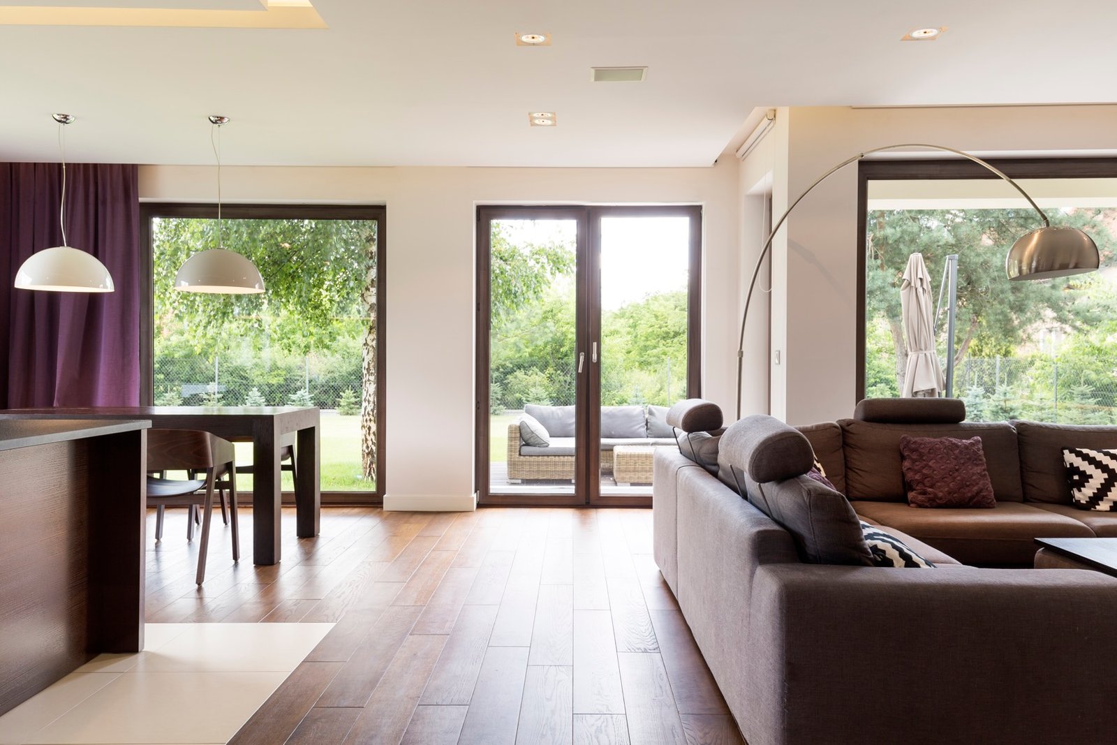 Luxury apartment bay view